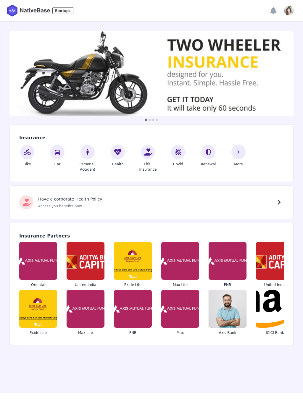 Insurance Screen