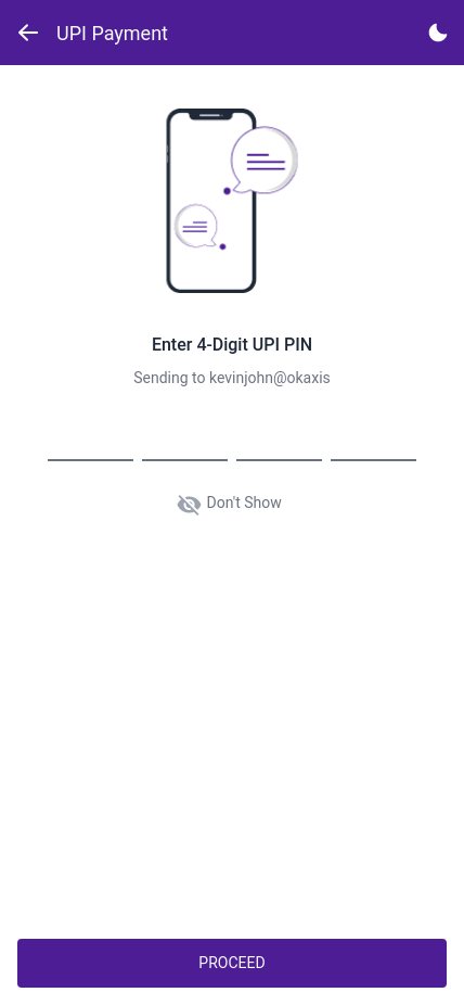 UPI Payment pin